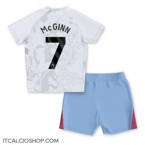 Aston Villa John McGinn #7 Seconda Maglia Bambino 2023-24 Manica Corta (+ Pantaloni corti)